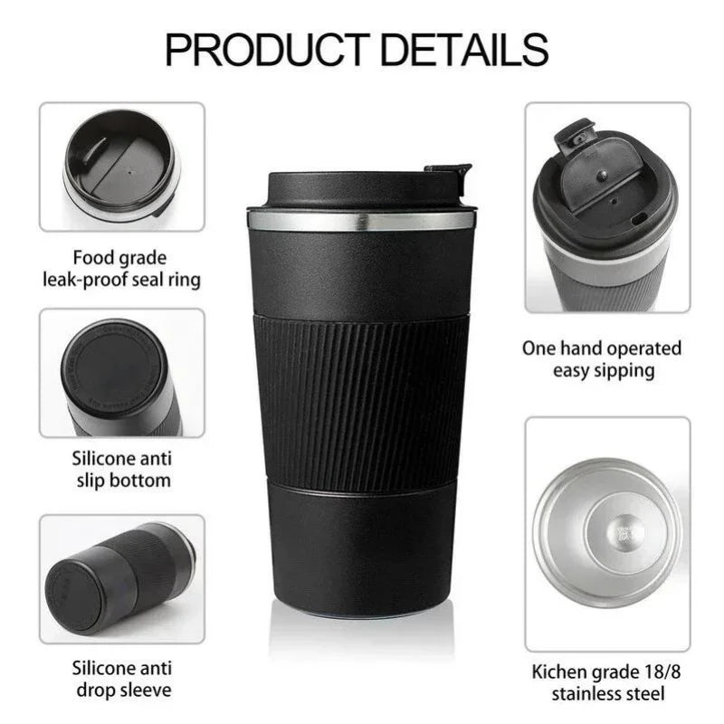 Black Thermal Mug (380ml/510ml)