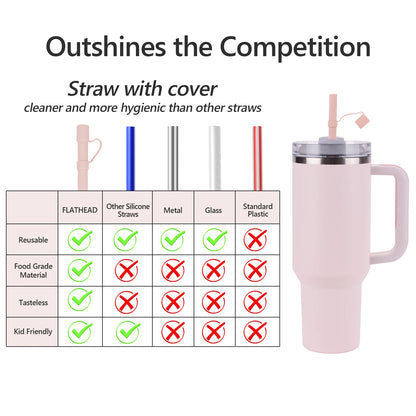 Replacement Silicone Straw (6 Pcs, for Stanley 30/40 Oz)