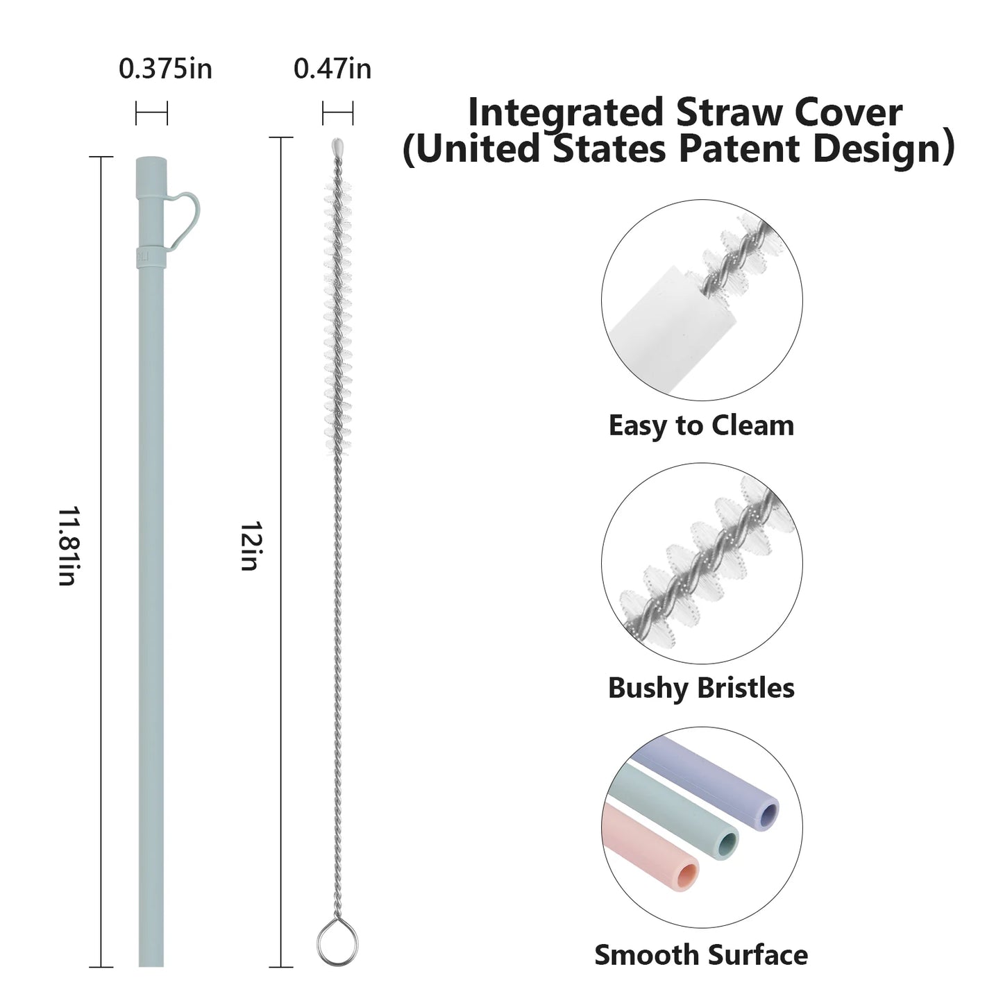 Replacement Silicone Straw (6 Pcs, for Stanley 30/40 Oz)